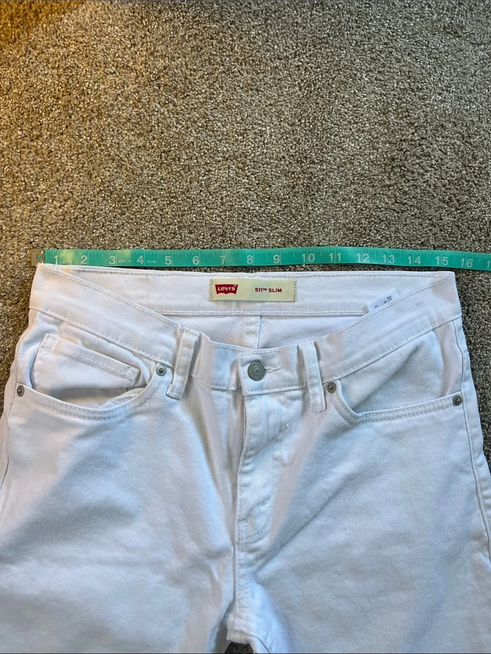 Levi’s 511 Slim tagged 16reg W28L28 See Photos for Actual Fit EUC Bright White